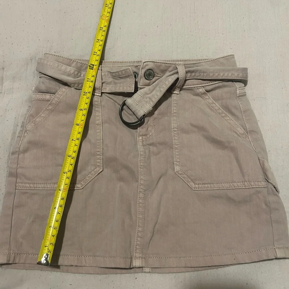 SO Beige Mini Skirt with Belt